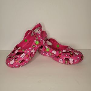 NWOT Hello Kitty Crocs Slip on Mary Jane style Girls C11